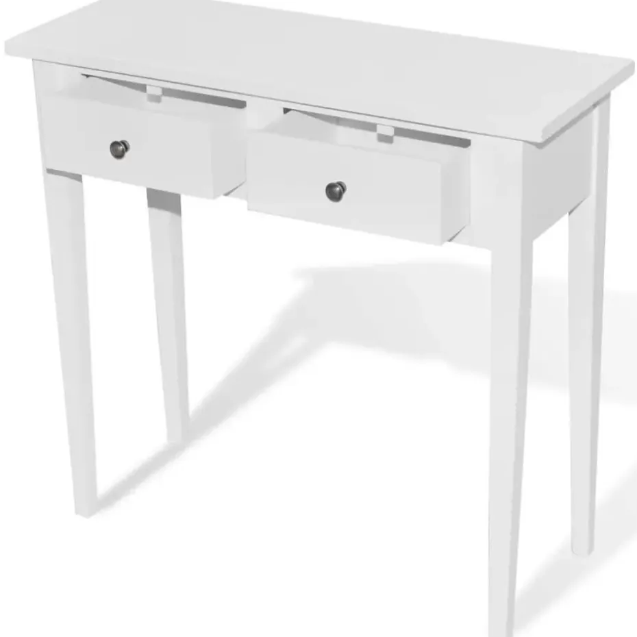 vidaXL - Kaptafel - Wit - Hout