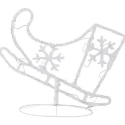 vidaXL - Kerst Rendier En Slee - Blauw