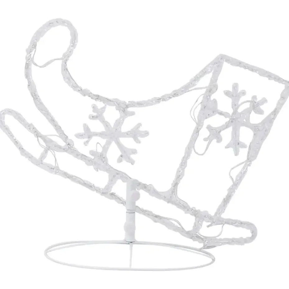 vidaXL - Kerst Rendier En Slee - Blauw