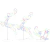 vidaXL - Kerst Rendier En Slee - Multicolour