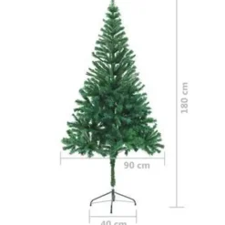 vidaXL - Kerstboom - Groen - 180 x 90 cm