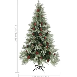 vidaXL - Kerstboom - Groen - 195 x 105 cm