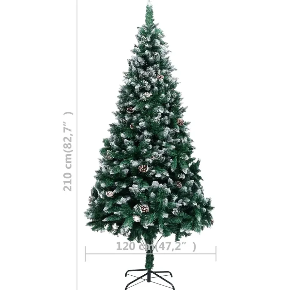 vidaXL - Kerstboom - Groen - 210 x 120 cm