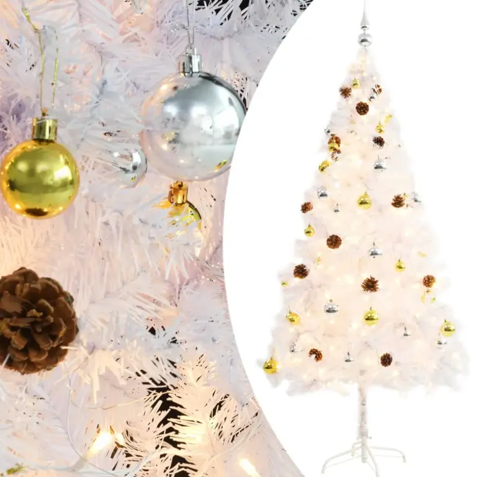 vidaXL - Kerstboom - Wit - 180 x 90 cm
