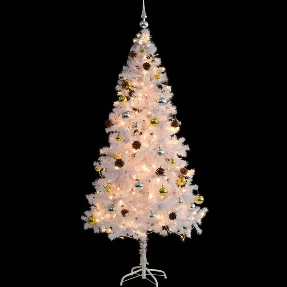 vidaXL - Kerstboom - Wit - 180 x 90 cm