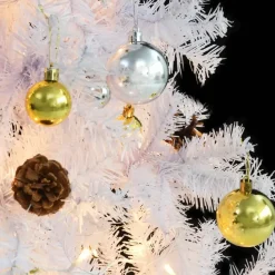 vidaXL - Kerstboom - Wit - 180 x 90 cm