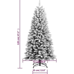 vidaXL - Kerstboom - Wit - 120 cm
