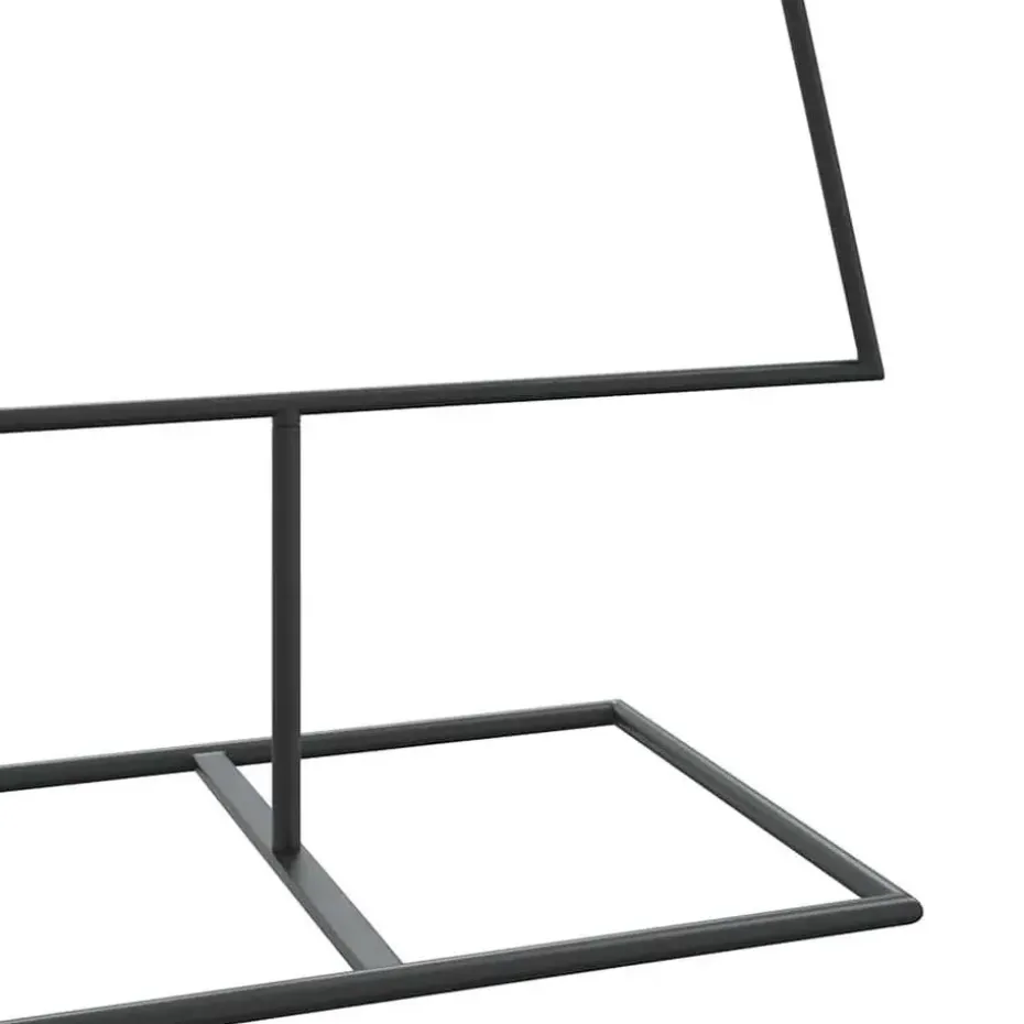 vidaXL - Kerstdecoratie kerstboom 65x60x150 cm - Zwart - Staal