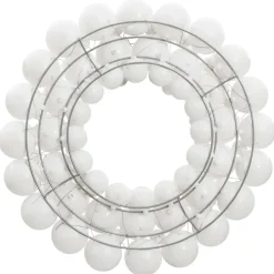 vidaXL - Kerstkrans - Wit - Polystyreen