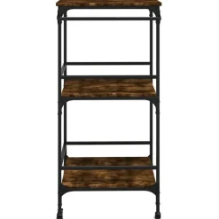 vidaXL - Keukentrolley - Bruin - Bewerkt hout