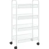 vidaXL - Keukentrolley - Wit - IJzer - 46 x 26 x 85 cm