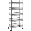 vidaXL - Keukentrolley - Zwart - IJzer - 46 x 26 x 105 cm