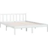 vidaXL - Klein Tweepersoonsbed frame - Wit - Massief grenenhout - 140x200 cm