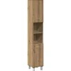 vidaXL - Kolomkast met 2 deuren 2 vakken - Artisan eiken - Hout - 30x30x179 cm