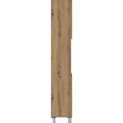 vidaXL - Kolomkast met 2 deuren 2 vakken - Artisan eiken - Hout - 30x30x179 cm