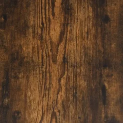 vidaXL - Kolomkast met 2 deuren - Gerookt eiken - Hout en ijzer - 30x30x190 cm