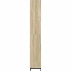 vidaXL - Kolomkast met 2 deuren 2 vakken - Sonoma eiken - Hout - 30x30x190 cm