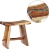 vidaXL - Kruk - Multikleur - Hout