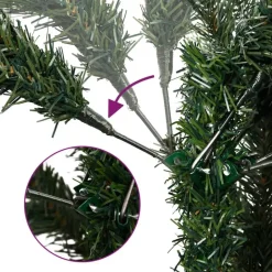 vidaXL - Kunstkerstboom - Groen - 210 cm