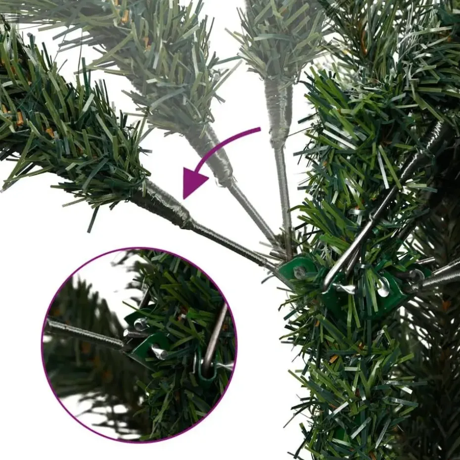 vidaXL - Kunstkerstboom - Groen - 210 cm