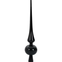 vidaXL - Kunstkerstboom met zwarte ballen 180 cm - Groen en wit - PVC en hout
