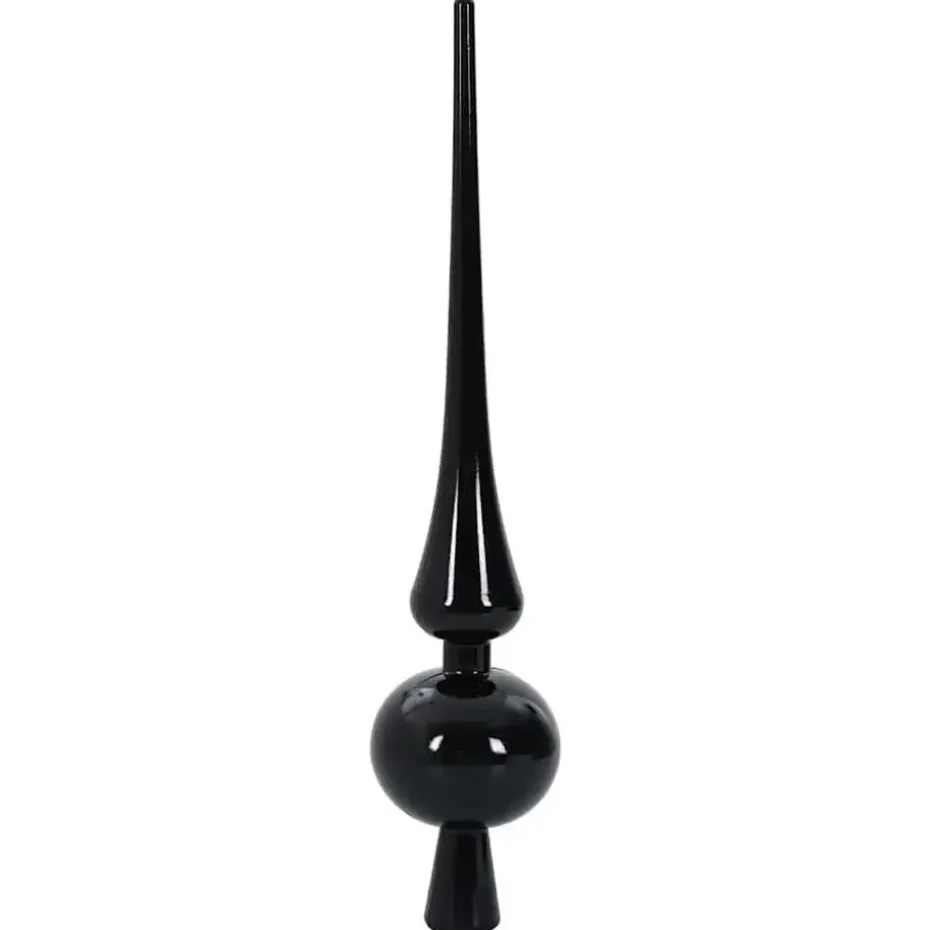 vidaXL - Kunstkerstboom met zwarte ballen 180 cm - Groen en wit - PVC en hout