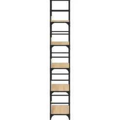 vidaXL - 5-laags Boekenkast - Sonoma eiken - Bewerkt hout - 50x33x188.5 cm