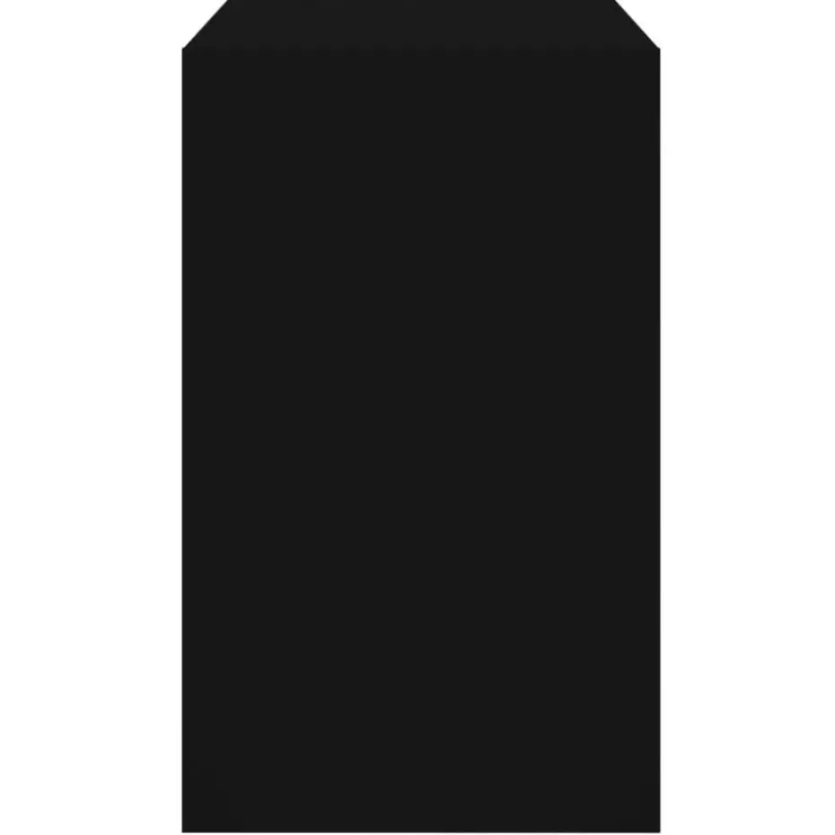 vidaXL - 3-laags Schoenenkast met 1 klep - Zwart - Bewerkt hout - 80x42x69 cm
