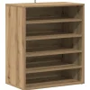 vidaXL - 5-laags Schoenenkast 10 paar - Artisana eiken - 60x35x70 cm