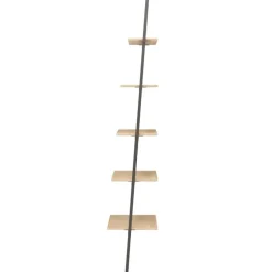vidaXL - Ladderrek - Bruin - Bewerkt hout