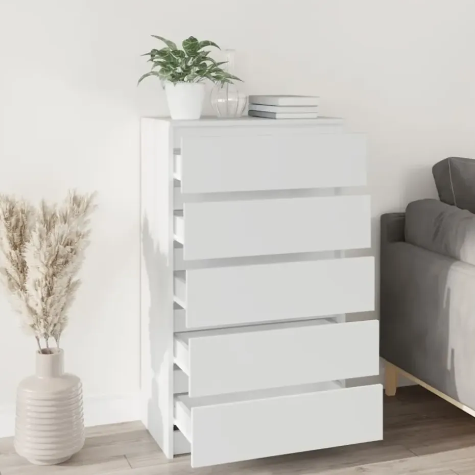 vidaXL - Ladekast - Wit - Bewerkt hout