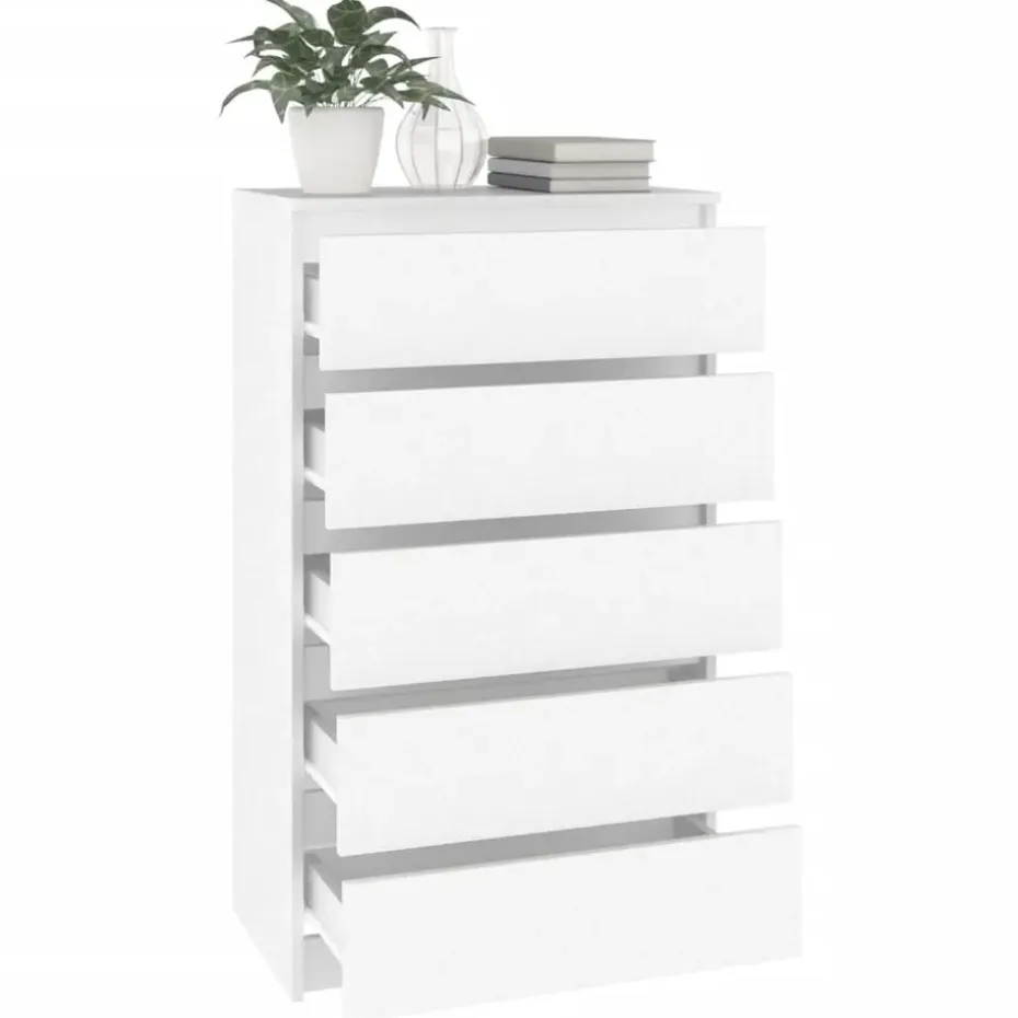 vidaXL - Ladekast - Wit - Bewerkt hout