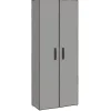 vidaXL - 10-lagen Schoenenkast met 2 deuren - Grijs - Stof - 60x30x166 cm
