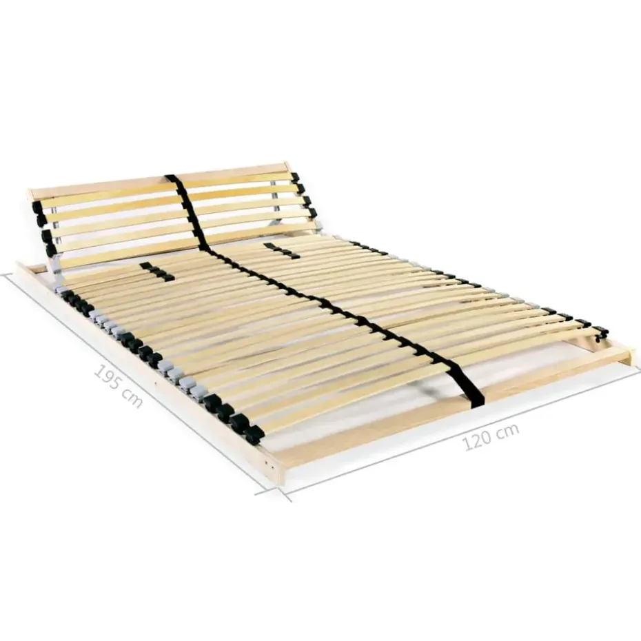 vidaXL - Lattenbodem - Bruin - Hout - 120 x 200 cm