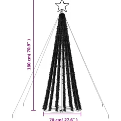 vidaXL - Led-kerstboom - Warmwit - 180 cm