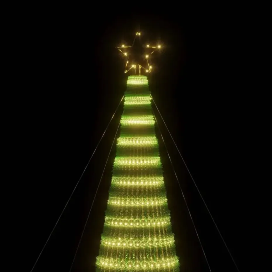 vidaXL - Led-kerstboom - Warmwit - 500 cm