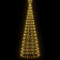vidaXL - Led-kerstboom - Warmwit - 300 cm - 1 pcs