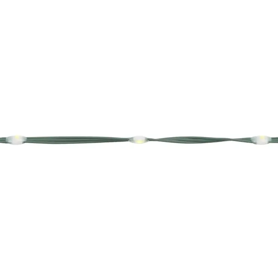 vidaXL - LED-kerstboom met spikes 495 LEDs 123x300,5 cm - Warmwit - Koper, ijzer