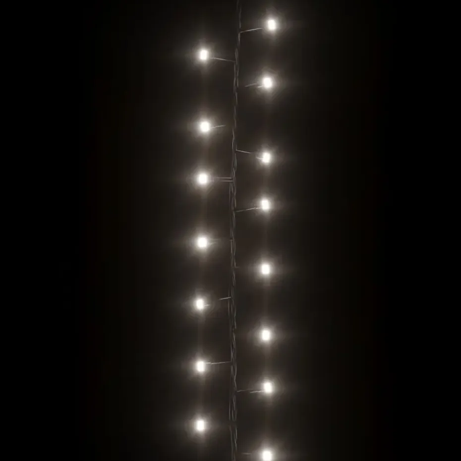 vidaXL - Led-slinger - Cold white and dark green - 13 m
