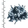 vidaXL - Led-slinger - Cold white and dark green - 25 m