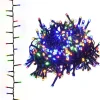 vidaXL - Led-slinger - Multicolour and dark green - 13 m