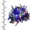 vidaXL - Led-slinger - Multicolour and dark green - 65 m
