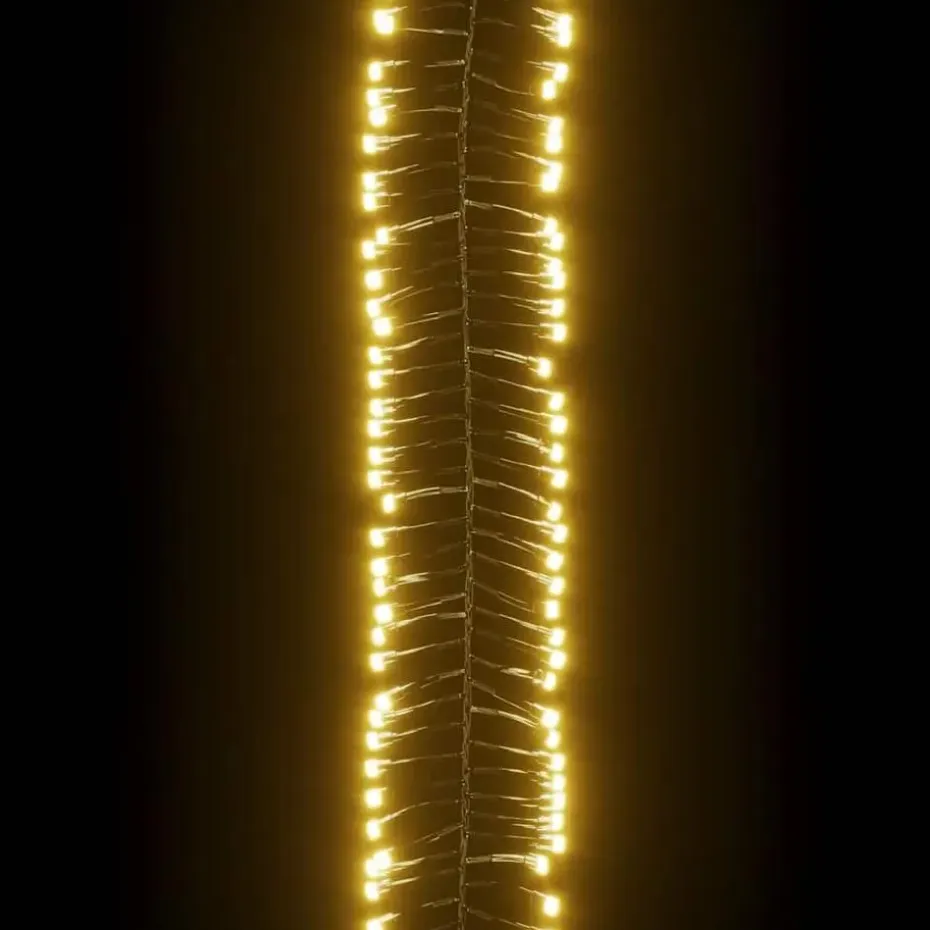 vidaXL - Led-slinger - Warmwit en donkergroen