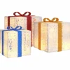 vidaXL - Lichtgevende Kerstdoos - Wit - 3 stuks