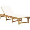 vidaXL - Ligbed - Bruin - Hout