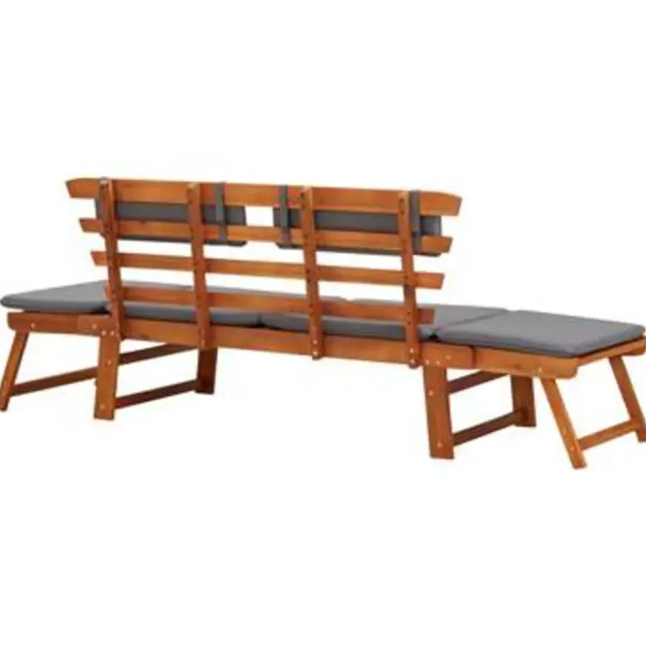 vidaXL - Ligbed - Bruin - Hout