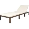 vidaXL - Ligbed - Bruin - Poly rattan