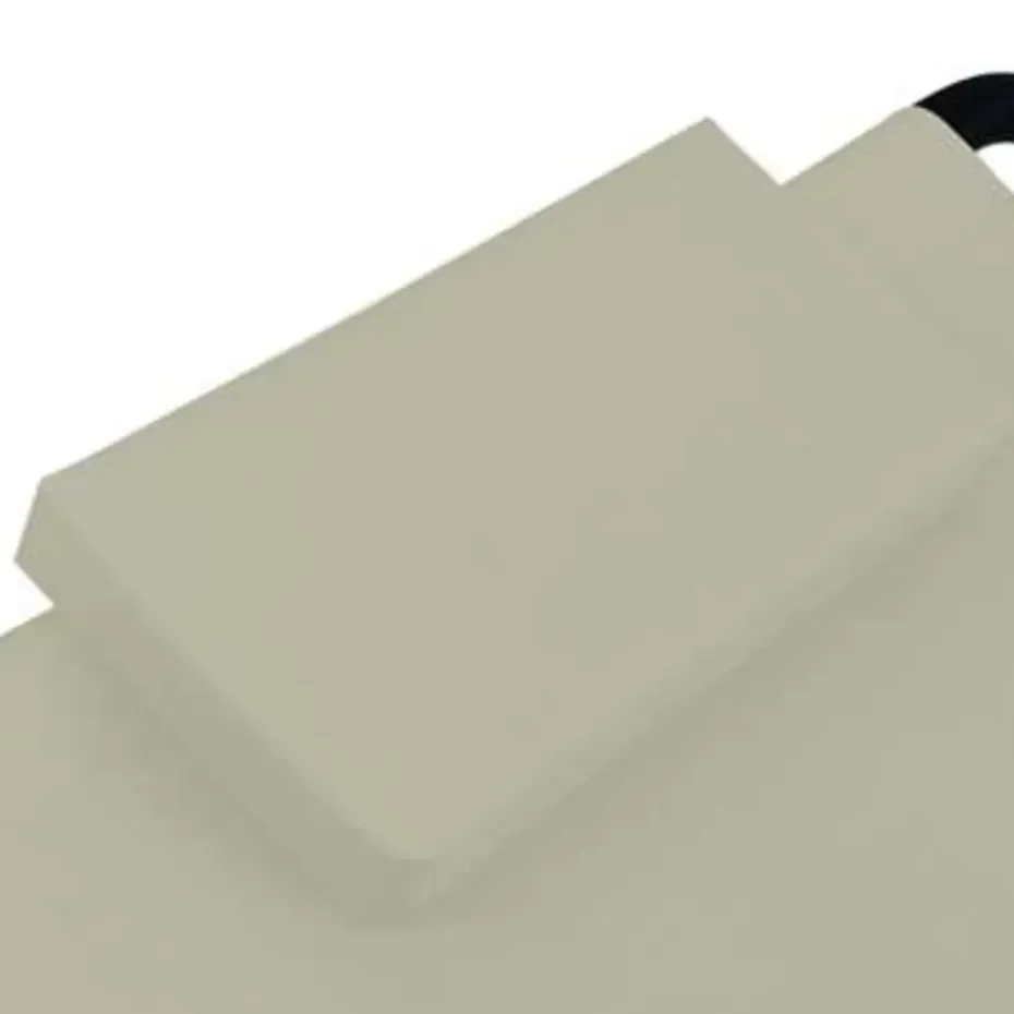 vidaXL - Ligbed - Crème - Stof