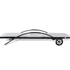 vidaXL - Ligbed - Zwart - Poly rattan