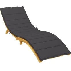 vidaXL - Ligbedkussen - Zwart - Stof